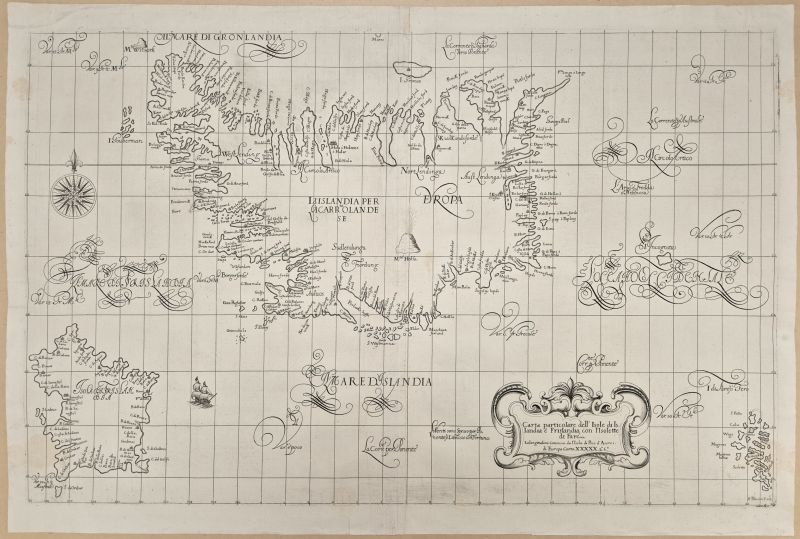 Carta Particolare dell'Isole di Islandia e Frislandia…
