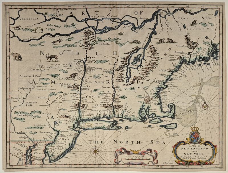 A Map of New England and New York